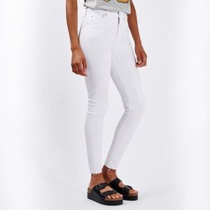 TOPSHOP White Jamie Jeans W32 L30